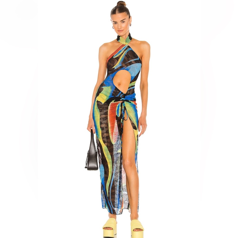 Kim Shui swirl Qi Pao dress
